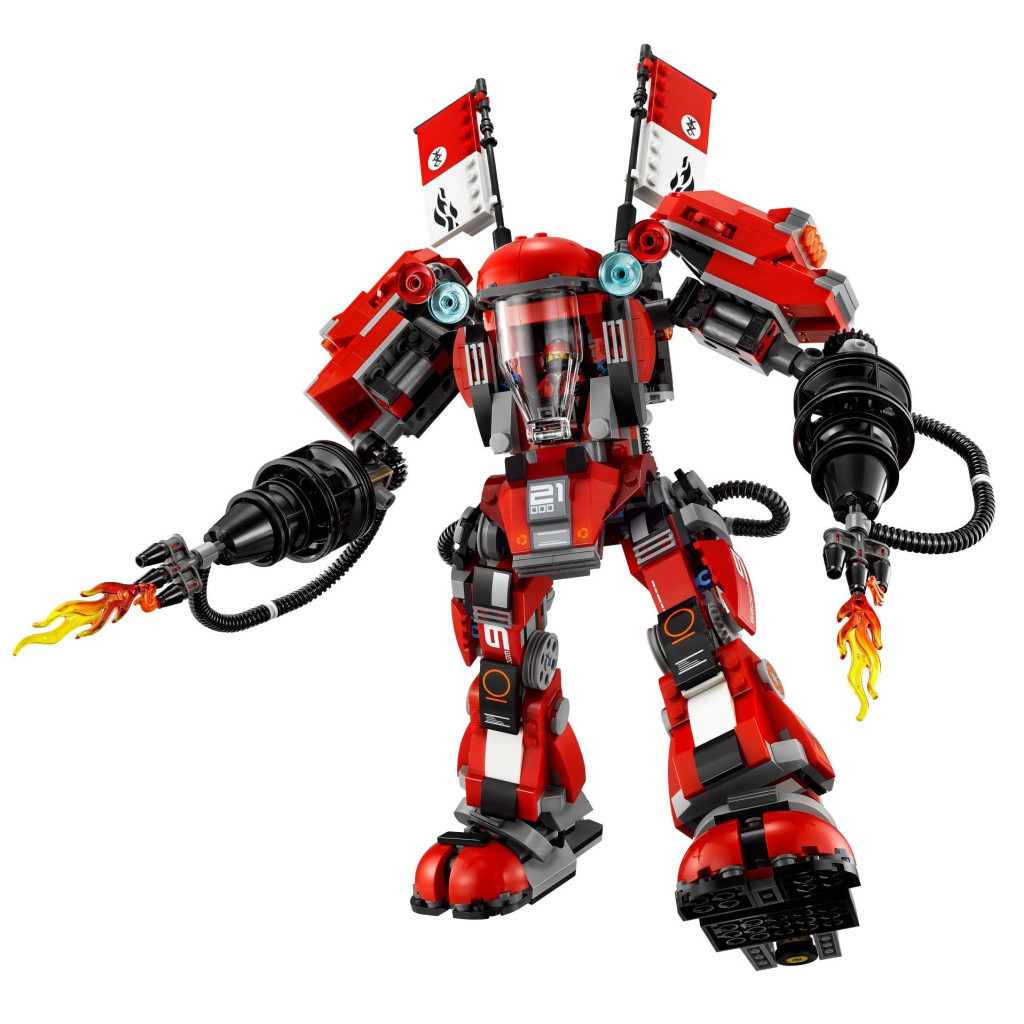 Конструктор LEGO NINJAGO Вогняний робот Кая (70615) - зображення 3