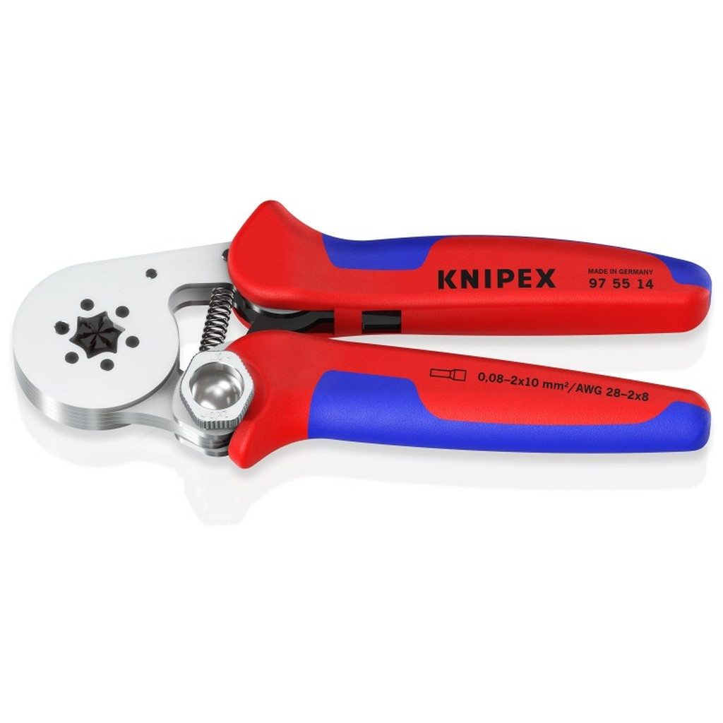 Затиск для клем KNIPEX для контактних гільз, шестигранний обжим (97 55 14) - зображення 1