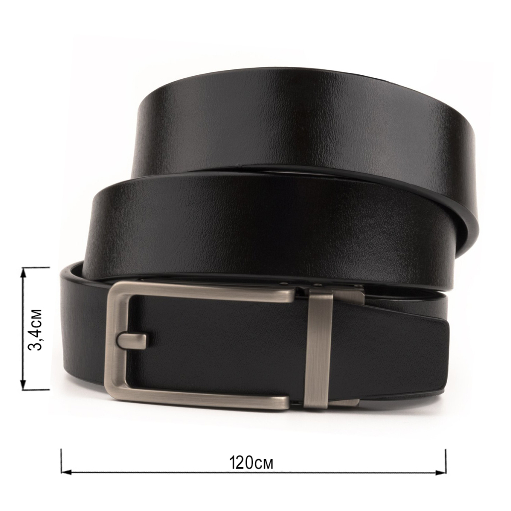 Ремінь Vintage З автоматичною пряжкою Чорний (20306) - зображення 3