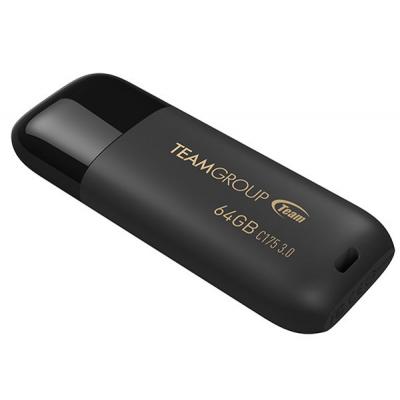 USB флеш накопичувач Team 64GB C175 Pearl Black USB 3.1 (TC175364GB01) - зображення 3