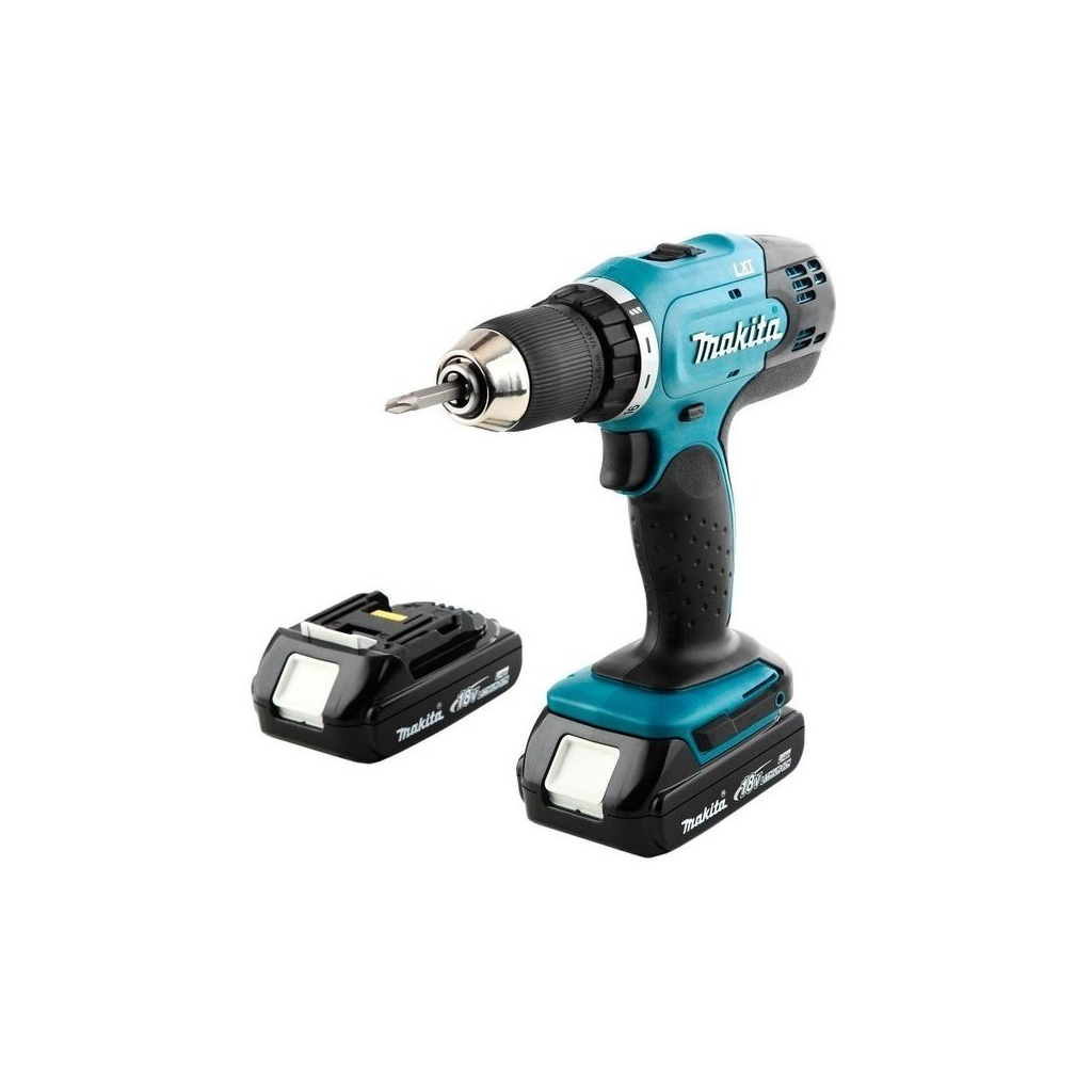 Шуруповерт Makita DDF453SYE, 18В, 1.5Ah х 2шт, кейс - зображення 4