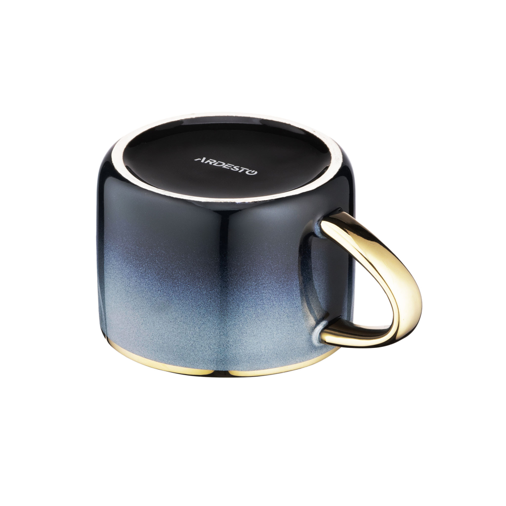 Чашка Ardesto Andria, 300мл, кераміка, синьо-сіра (AR2939MRG) - зображення 5