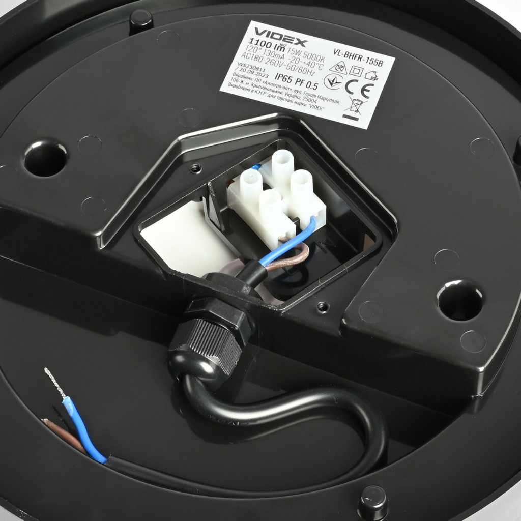 Світильник Videx ART IP65 15W 5000K Black (VL-BHFR-155B) - изображение 3