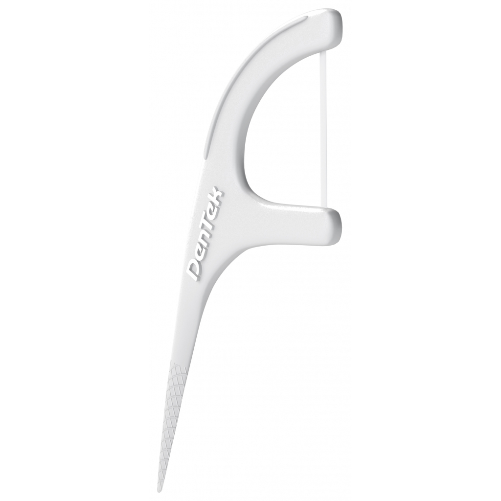 Флос-зубочистки DenTek 12 шт. + 2 футляри рожевий та фіолетовий (047701003473-pink-violet) - зображення 2