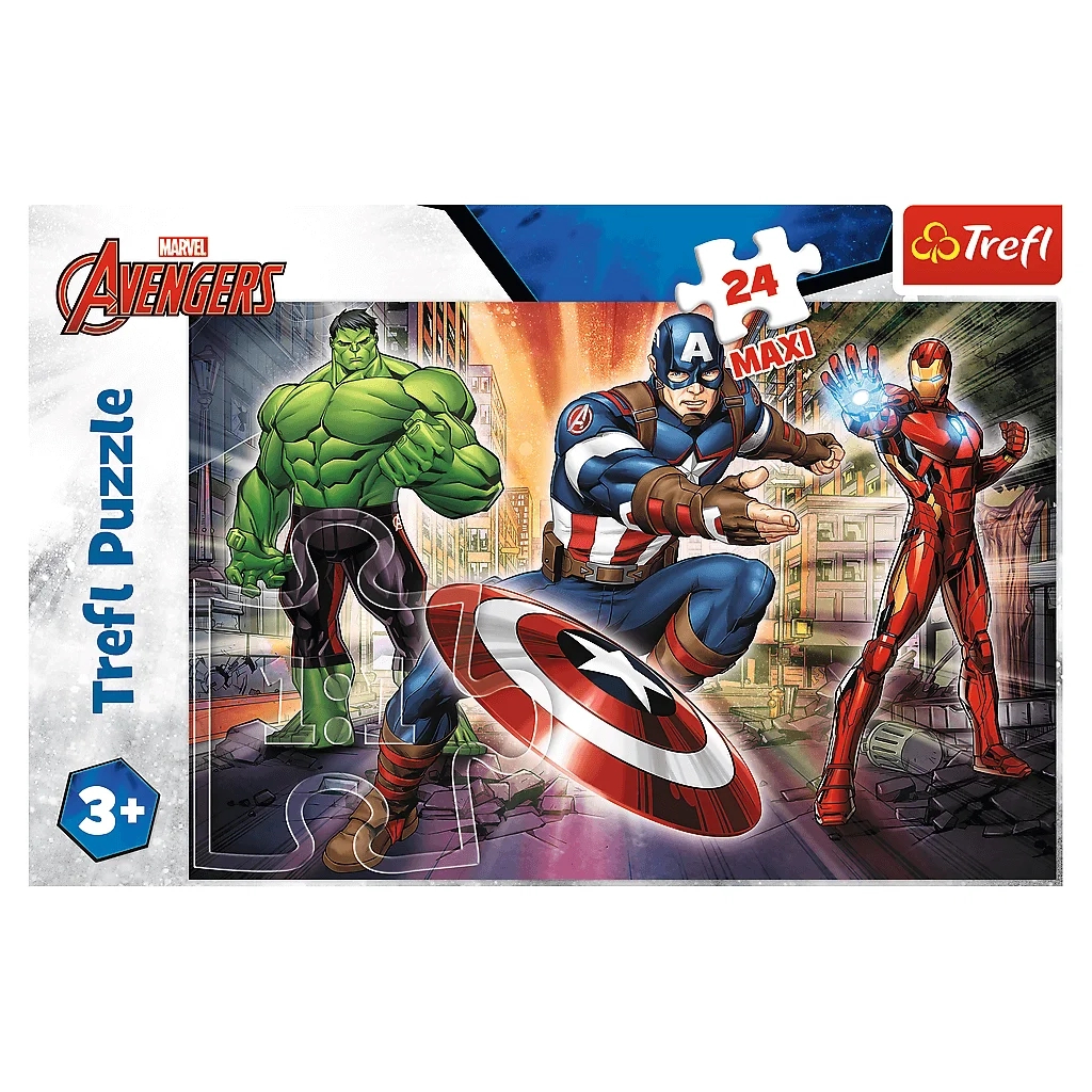 Пазл Trefl Maxi The Avengers У світі Месників 24 елемента (5900511143218) - зображення 3