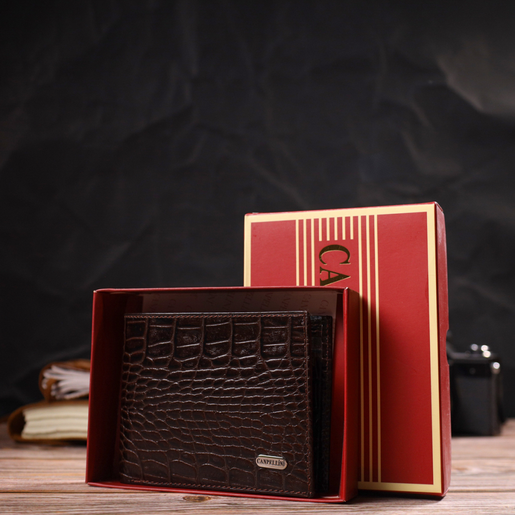 Гаманець Canpellini З натуральної шкіри Коричневий (21763) - зображення 10