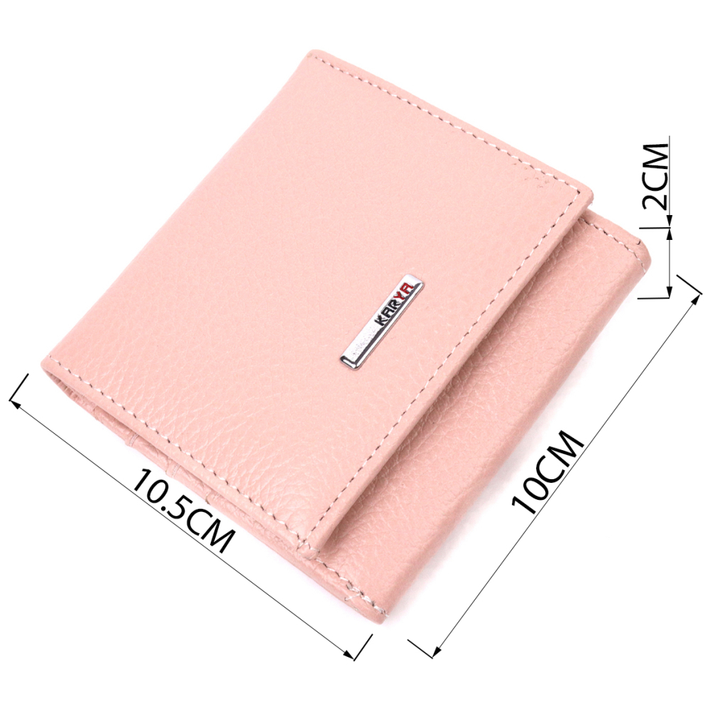 Гаманець Karya Шкіряний Пудровий (21375) - зображення 3