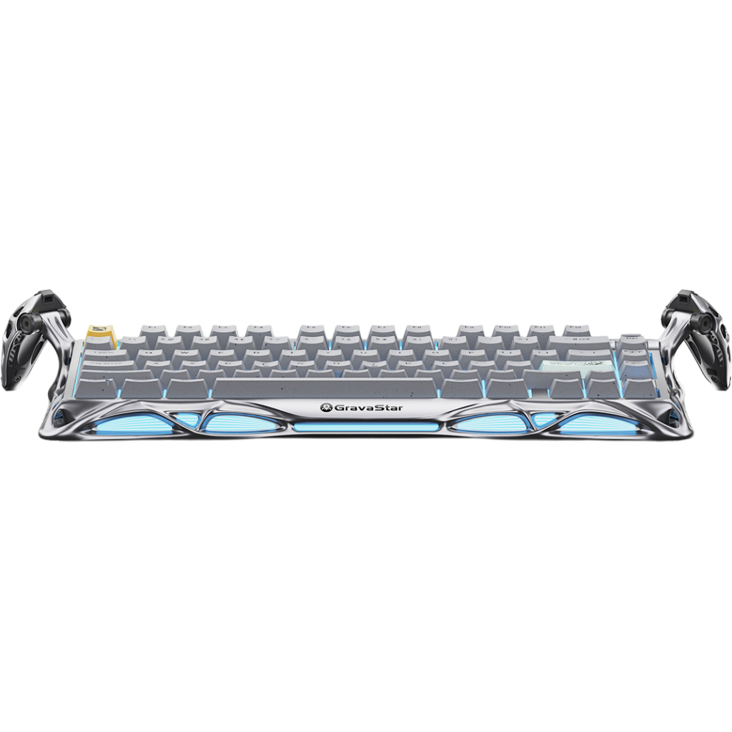 Клавіатура GravaStar Mercury K1 Pro TKL Wireless/Bluetooth/USB UA Grey (GSK1PRO_GRY) - зображення 1