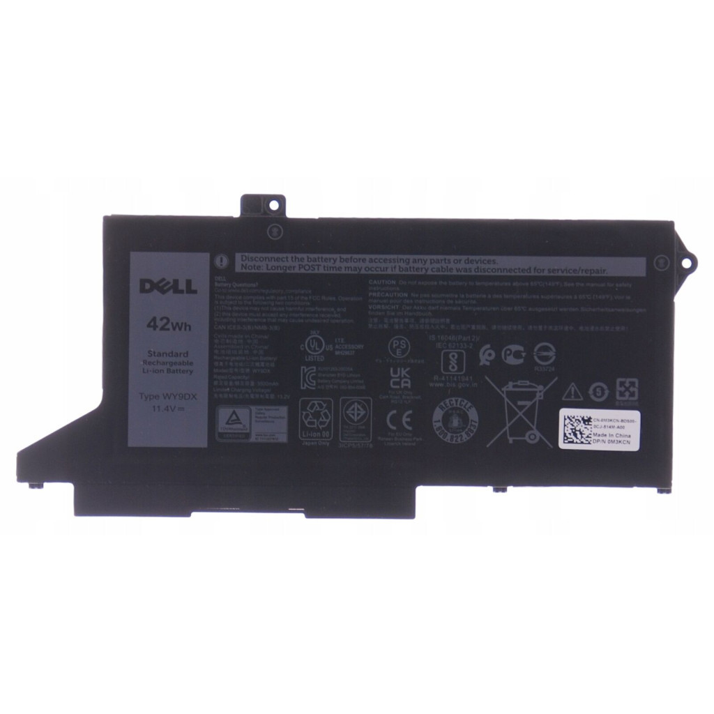 Акумулятор до ноутбука AlSoft Dell Latitude 5420 WY9DX, 3500mAh (42Wh), 3cell, 11.4V, Li-ion (A47888) - зображення 1