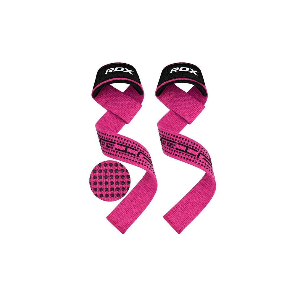 Кистьові лямки RDX S4 Gym Cotton Gel Straps Pink Plus (WAC-S4P+) - зображення 4