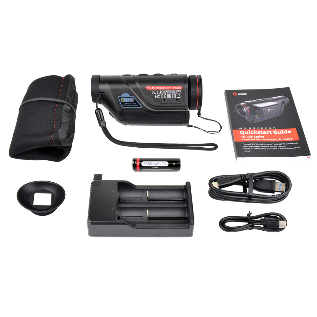 Монокуляр Guide Тепловізійний TD631 LRF 640x480px 35mm (з далекоміром) (747139) - зображення 11