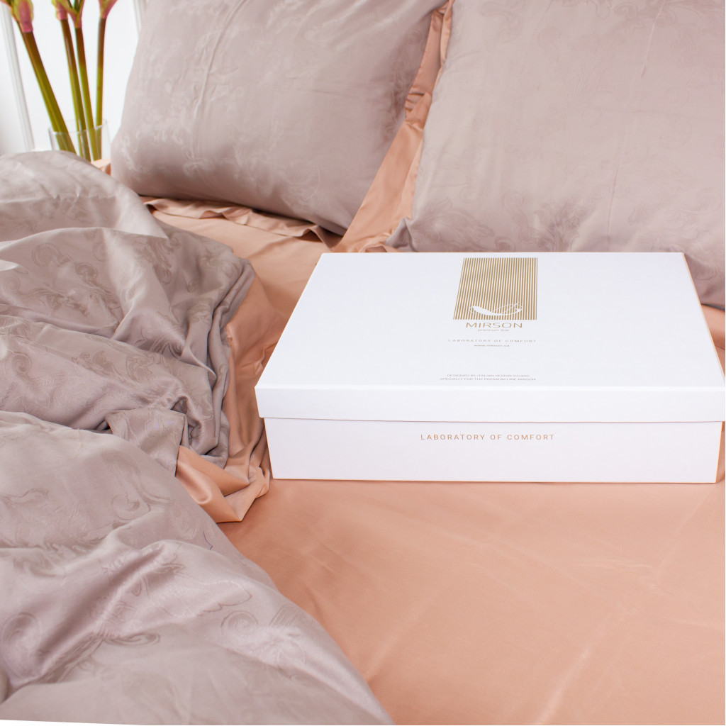 Постільна білизна MirSon Satin Жаккард Golden wheat 200х220 (2200005395530) - зображення 3