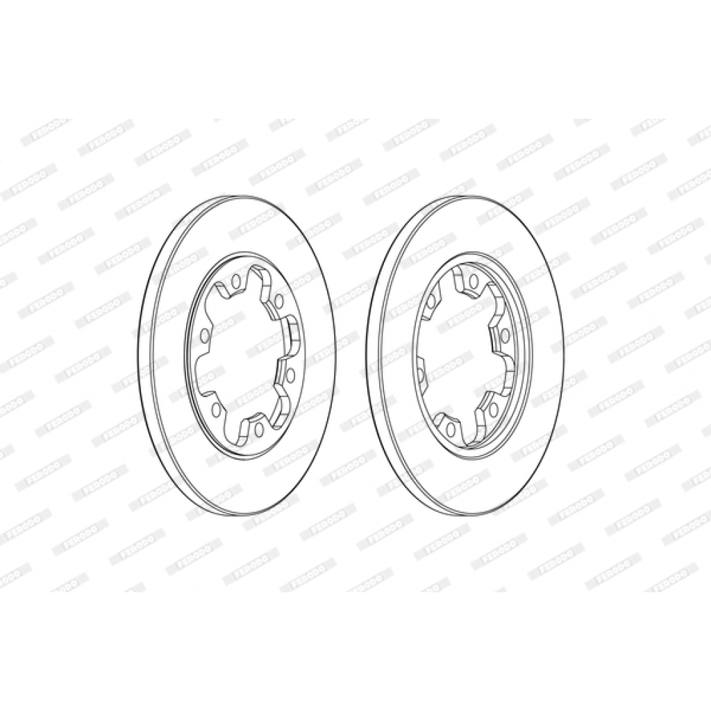 Гальмівний диск FERODO DDF2485C - зображення 1