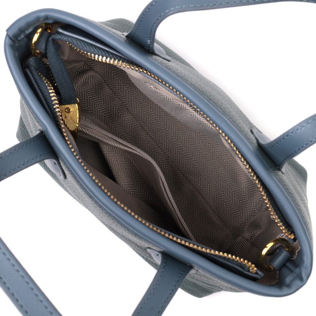 Сумка Vintage З натуральної шкіри Блакитна (22282) - зображення 5