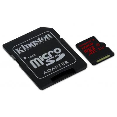 Карта пам'яті Kingston 128GB microSDXC class10 UHS-I U3 (SDCA3/128GB) - зображення 2