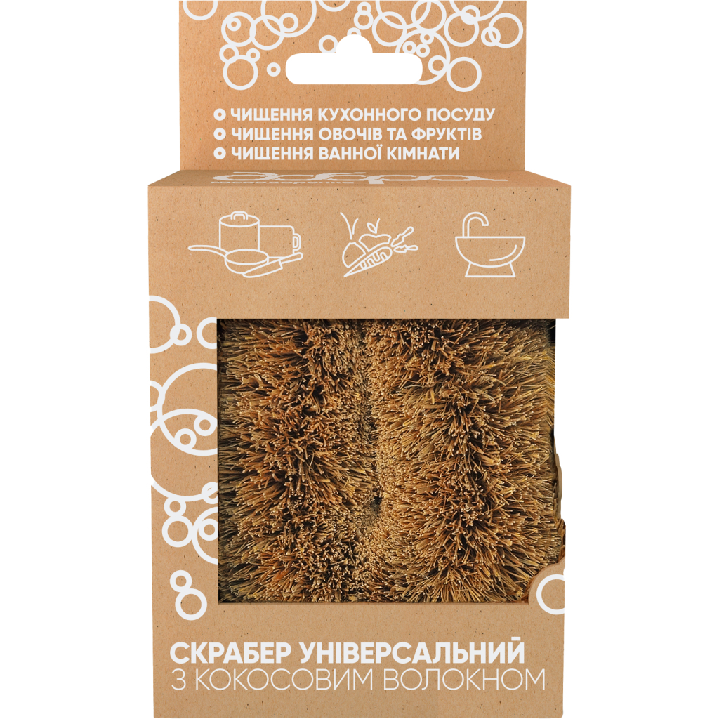 Скребок Добра Господарочка Універсальний З кокосовим волокном 1 шт. (4820086523561) - зображення 2