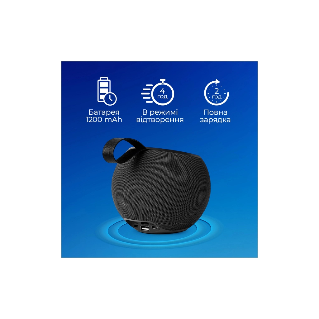 Акустична система Promate Juggler Black (juggler.black) - зображення 5