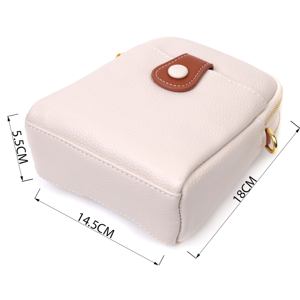 Сумка Vintage З натуральної шкіри Біла (22270) - зображення 3