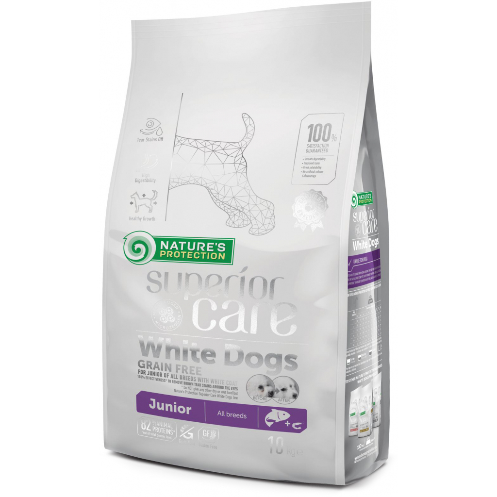 Сухий корм для собак Nature's Protection Superior Care White Dogs Grain Free Junior 10 кг (NPSC45672) - зображення 1