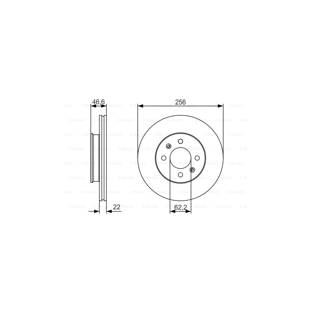 Гальмівний диск Bosch 0 986 479 R77 - зображення 5