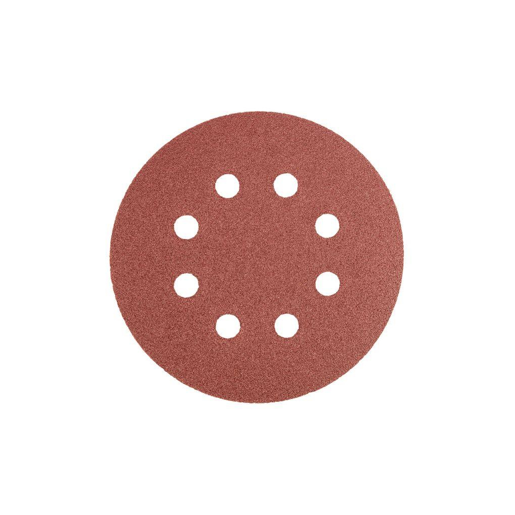 Круг зачистний Graphite, 125 мм, на липучці, K40, 5шт. (55H939) - зображення 1