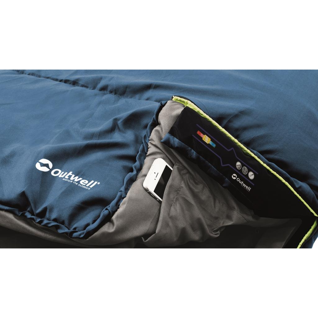 Спальний мішок Outwell Campion Lux/-1°C Blue (Right) (928313) - зображення 3