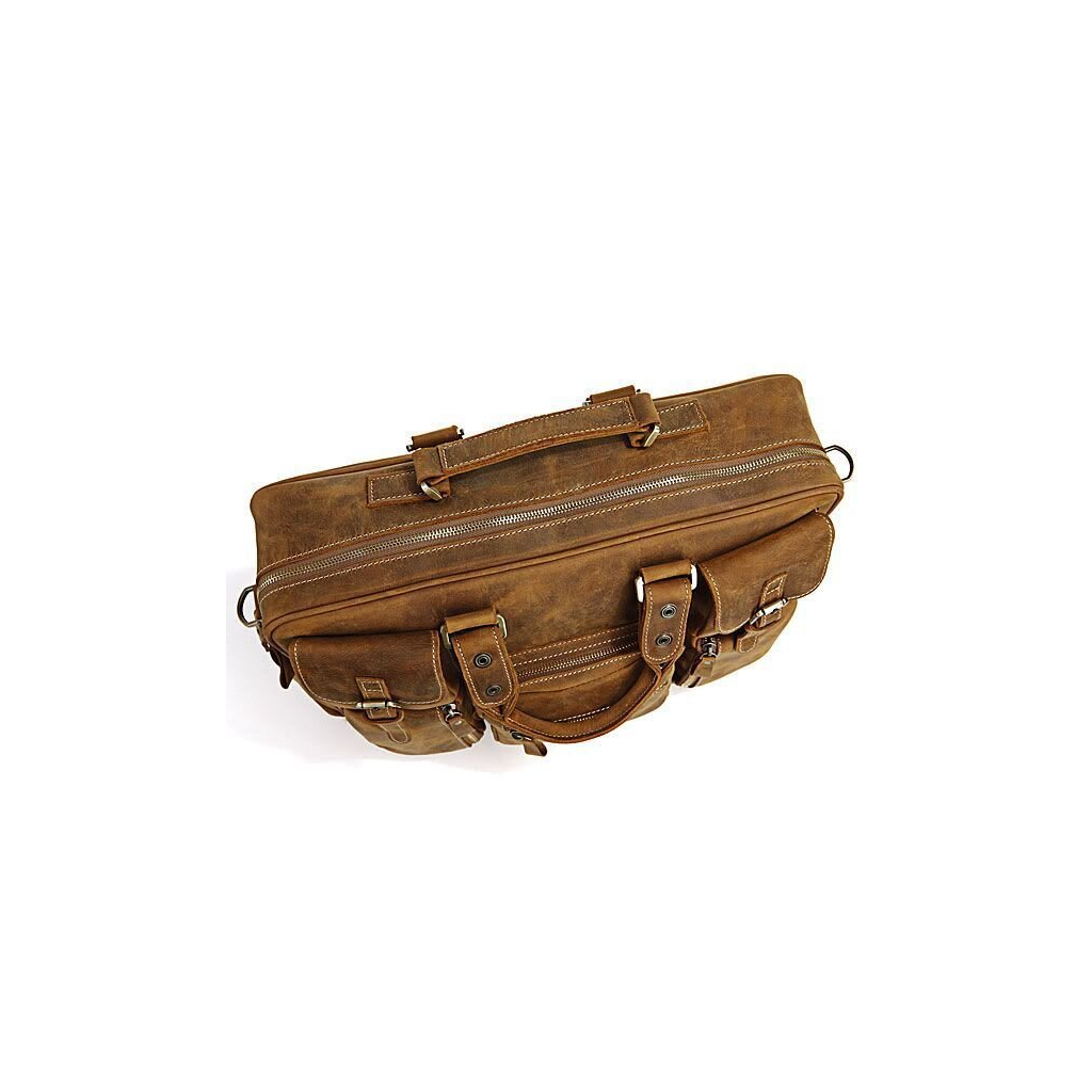 Сумка Vintage У вінтажному стилі Коричнева (14051) - зображення 6