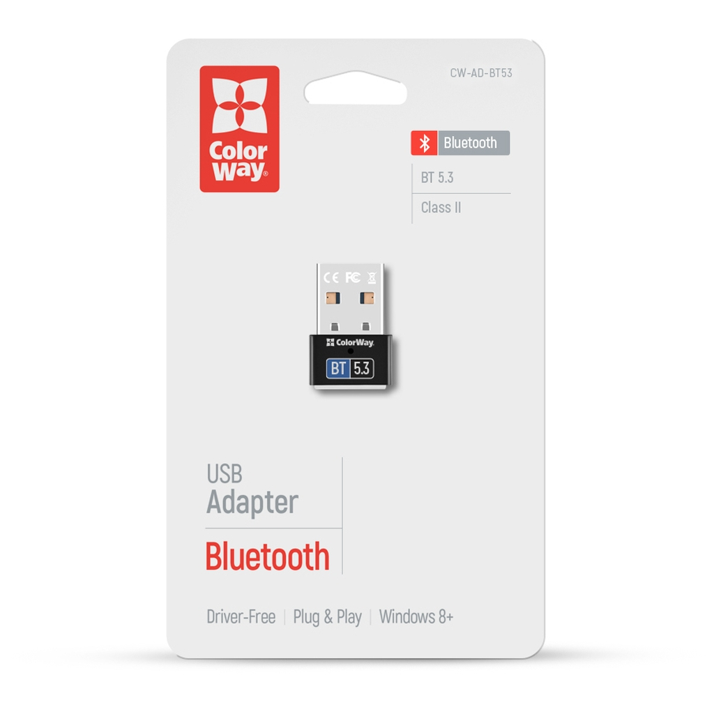 Bluetooth-адаптер ColorWay BT 5.3 (CW-AD-BT53) - зображення 4