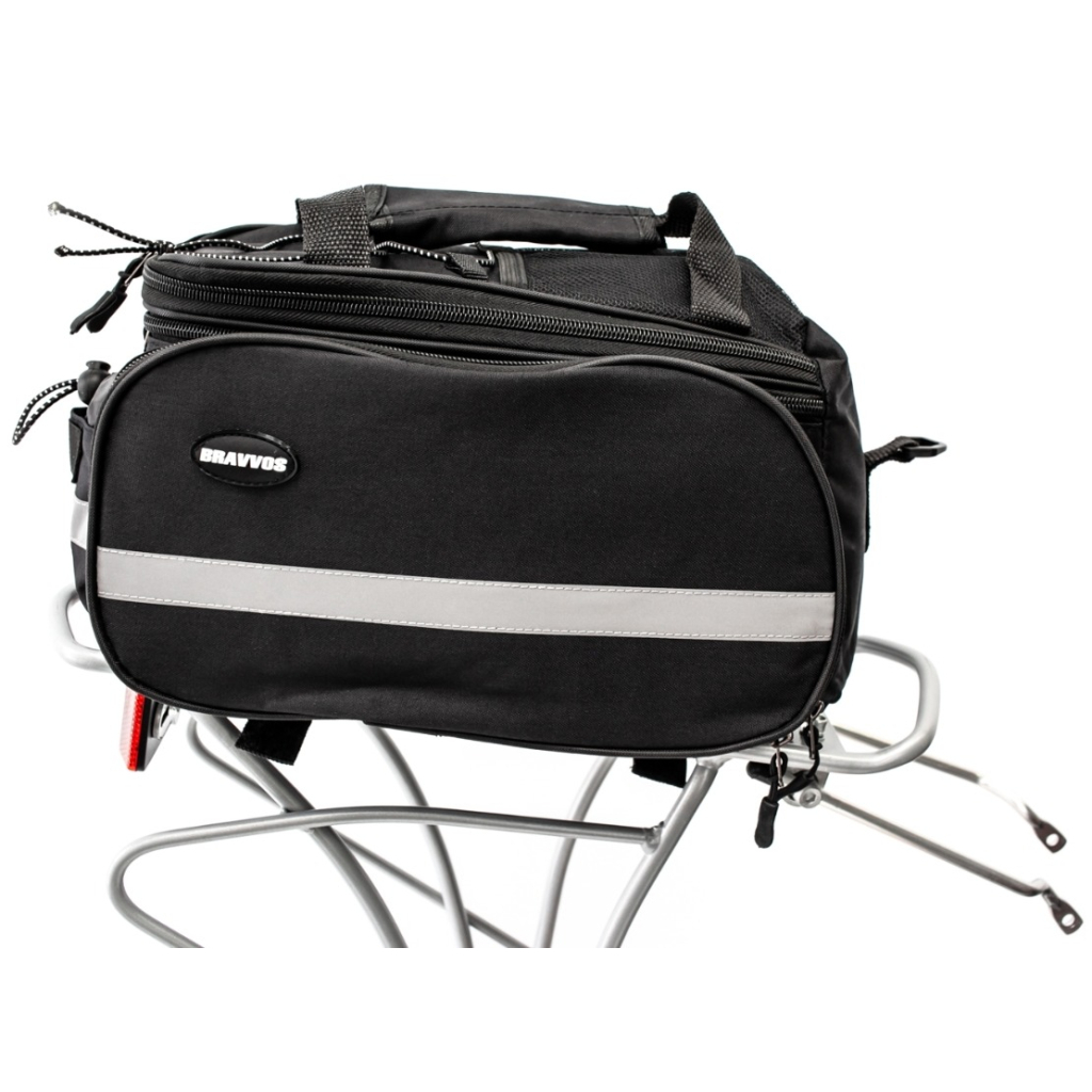 Велосумка на багажник Bravvos DT-001 30 x 21 x 17 см Black (BIB-041) - зображення 1