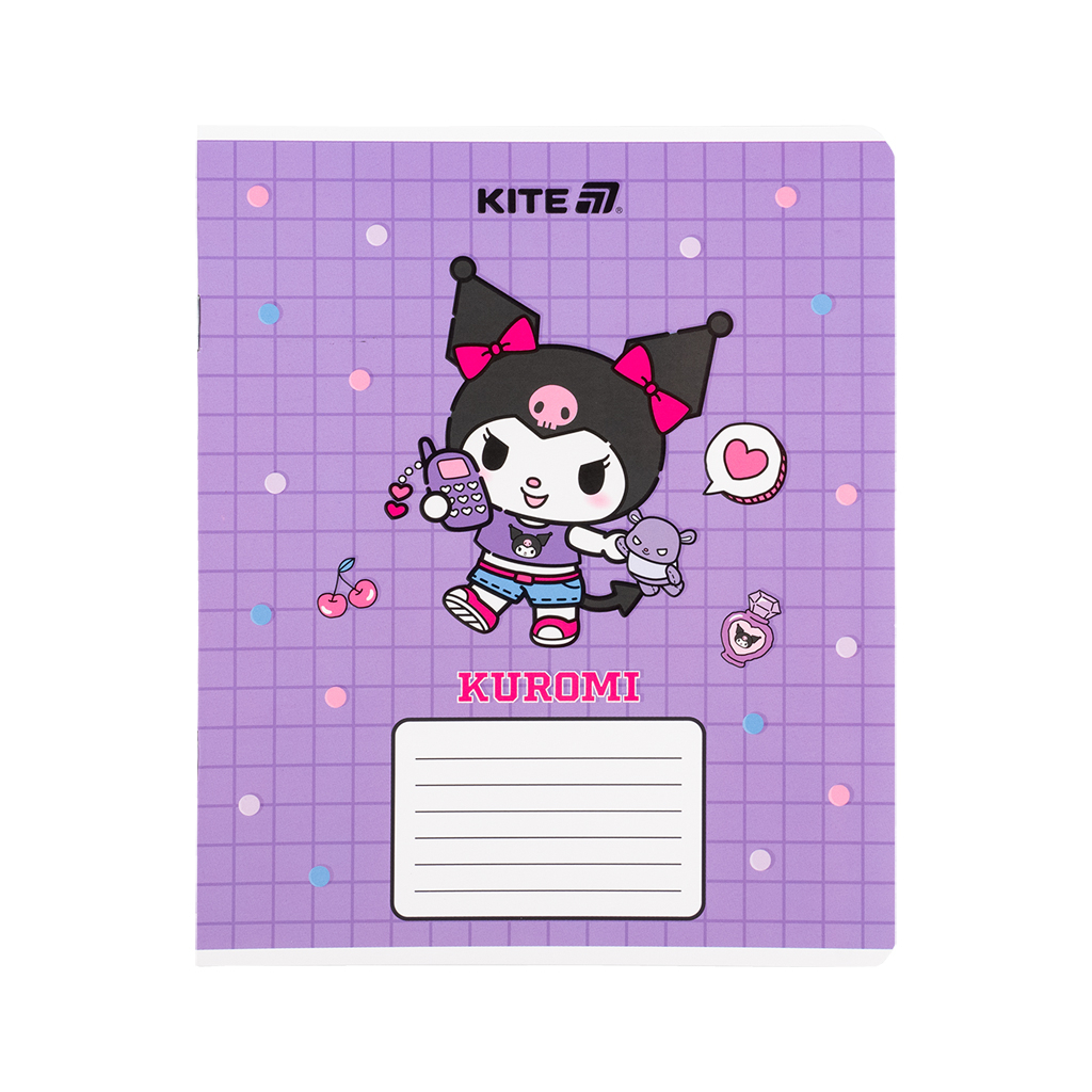 Зошит Kite Kuromi, 12 аркушів, клітинка (HK25-232-4) - зображення 6