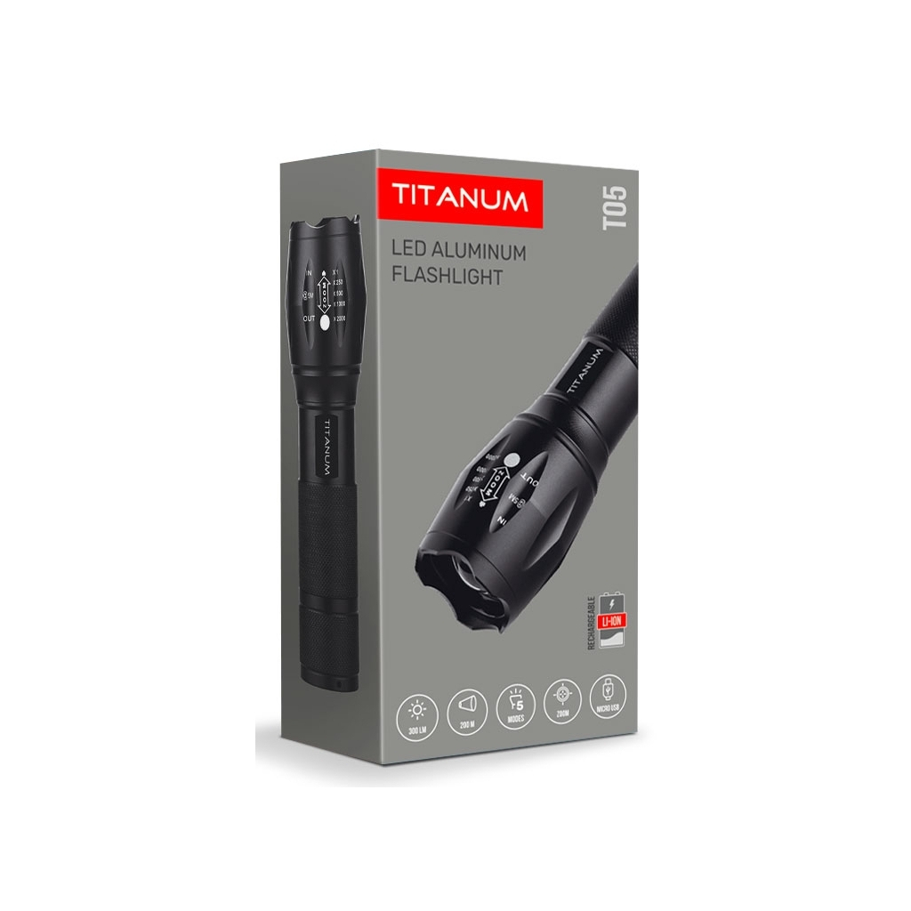 Ліхтар TITANUM 300Lm 6500K (TLF-T05) - зображення 2