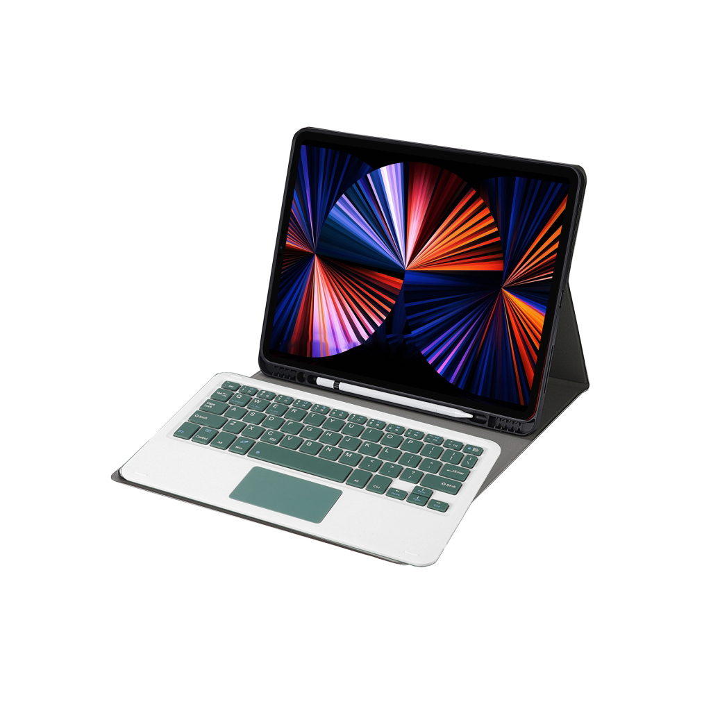 Чохол до планшета BeCover Keyboard+TouchPad Apple iPad Pro 12.9 2018/2021/2022 Dark Green (712383) - зображення 4