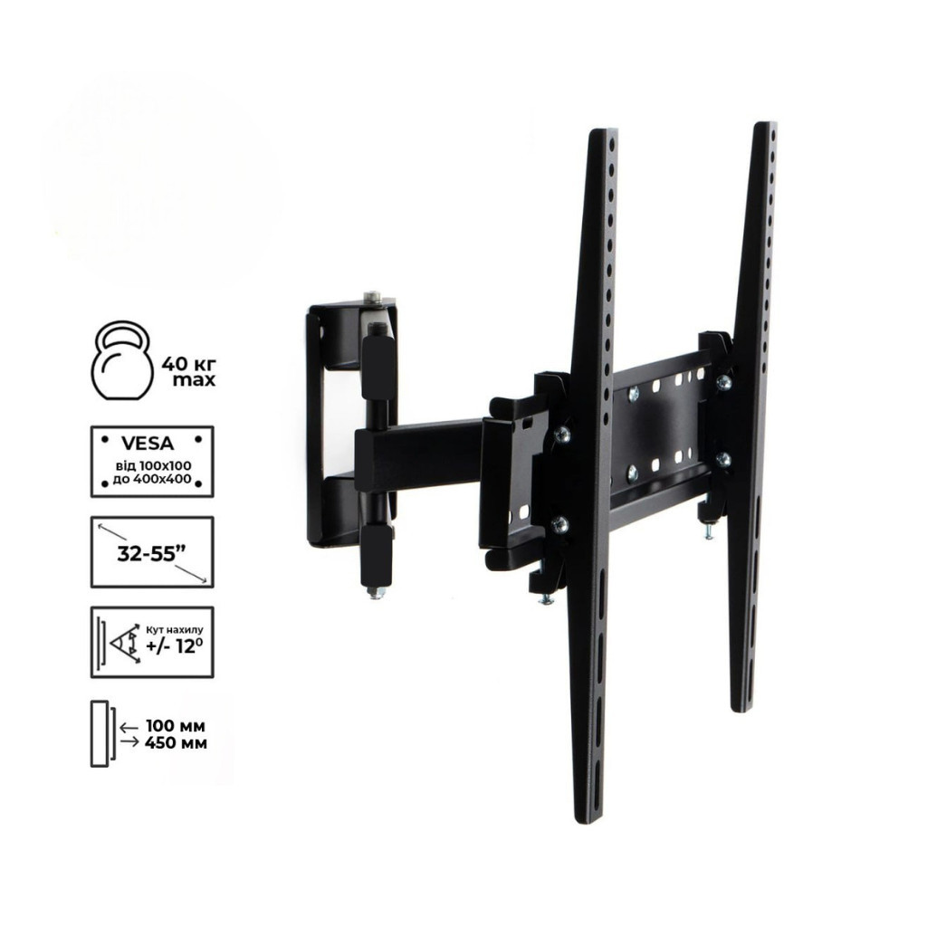 Кронштейн Charmount TV04T-R3 Black - зображення 10