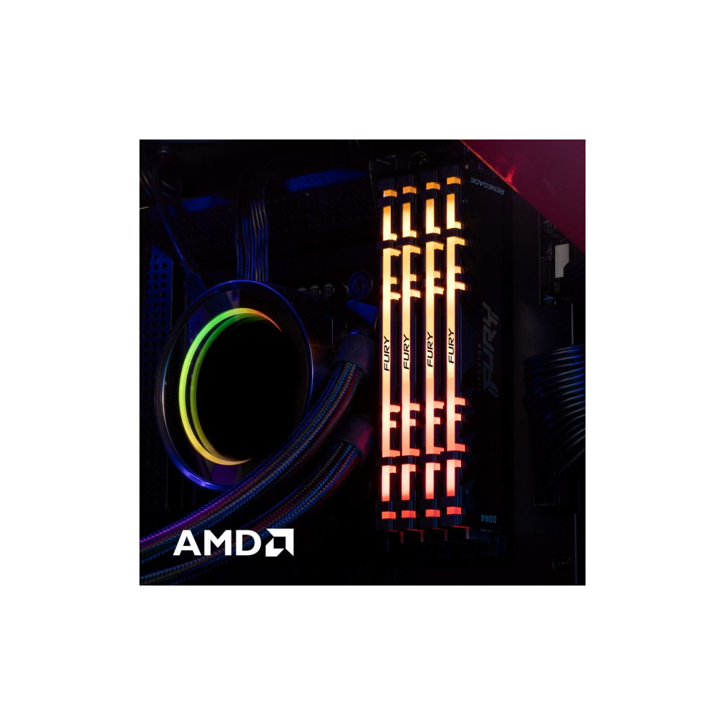 Модуль пам'яті для комп'ютера DDR4 128GB (4x32GB) 3600 MHz Renegade RGB Kingston Fury (ex.HyperX) (KF436C18RBAK4/128) - зображення 5