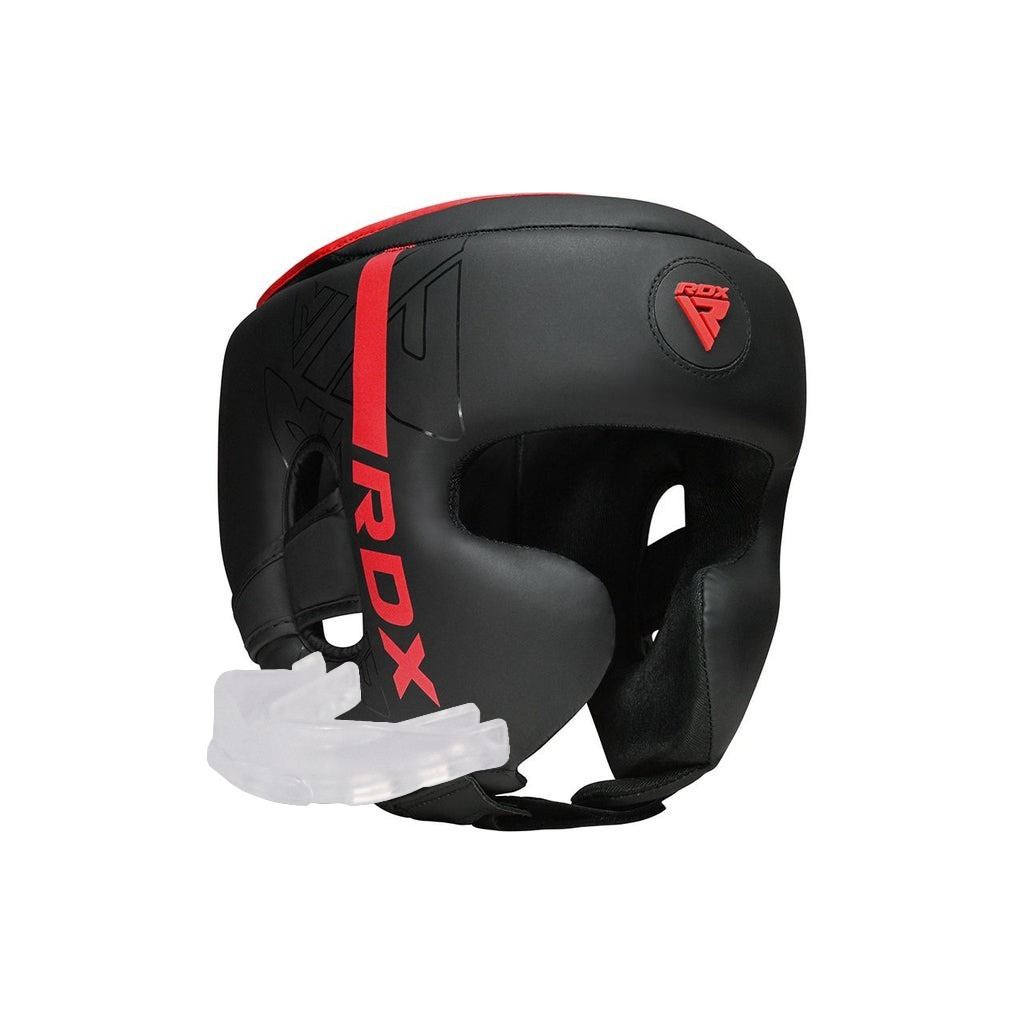 Боксерський шолом RDX F6 Kara Matte Red L (HGR-F6MR-L) - зображення 1