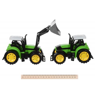 Спецтехніка Same Toy инерционный Super Combination Тягач желтый с трактором и бул (98-90Ut-2) - зображення 4