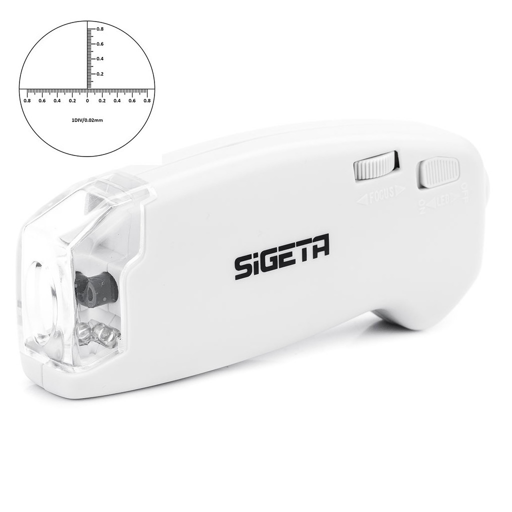 Мікроскоп Sigeta MicroGlass 100x R/T (зі шкалою) (65138) - зображення 1