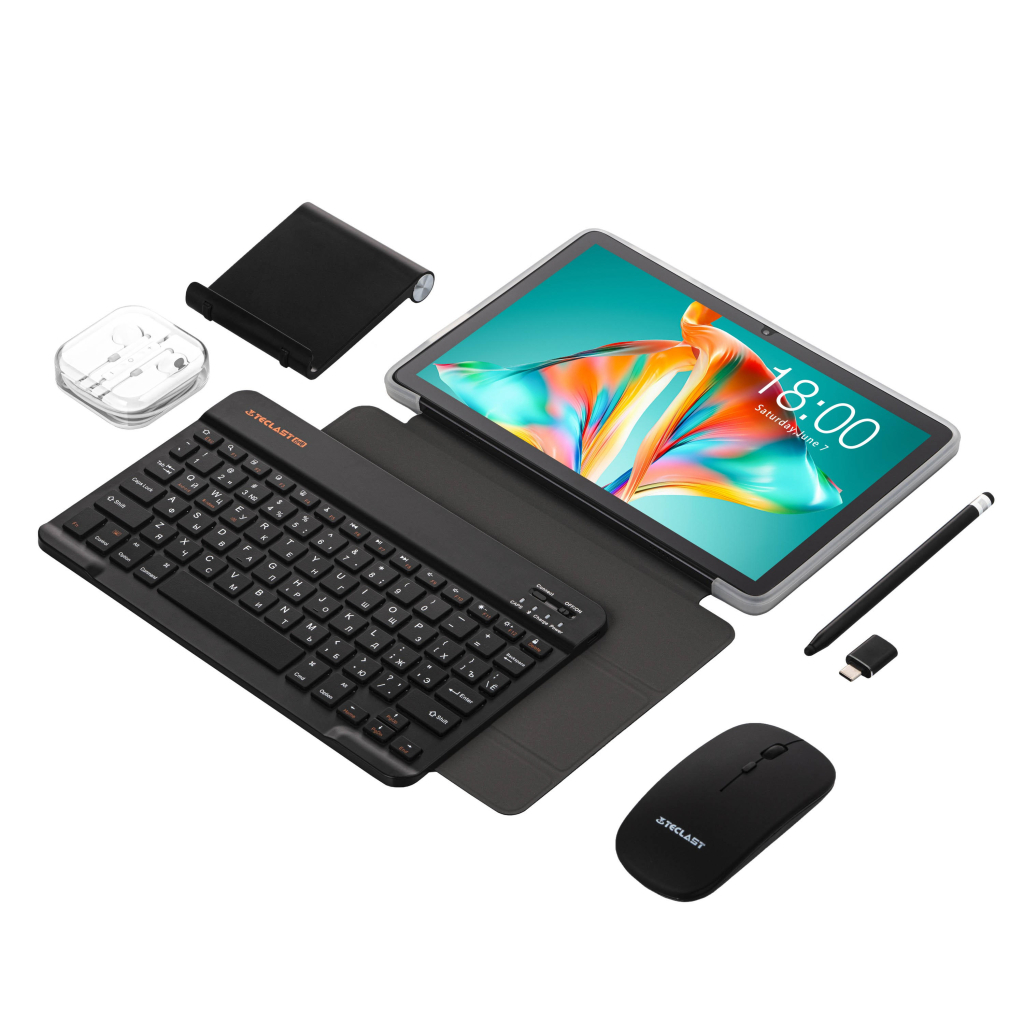 Планшет Teclast P30T KIT 10.1 4/128Gb Wi-Fi Gray Клавіатура/Миша/Навушники/Підставка/Стилус/Чохол (6940709688212) - зображення 3