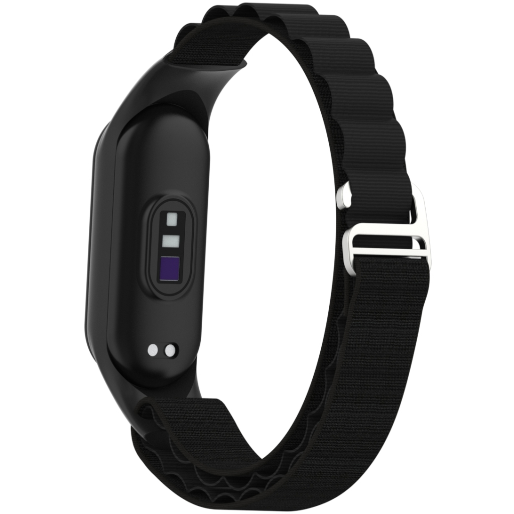 Ремінець до фітнес браслета Armorstandart AlpinaStyle Band для Xiaomi Mi Band 7/6/5/4 Black (ARM64987) - зображення 6