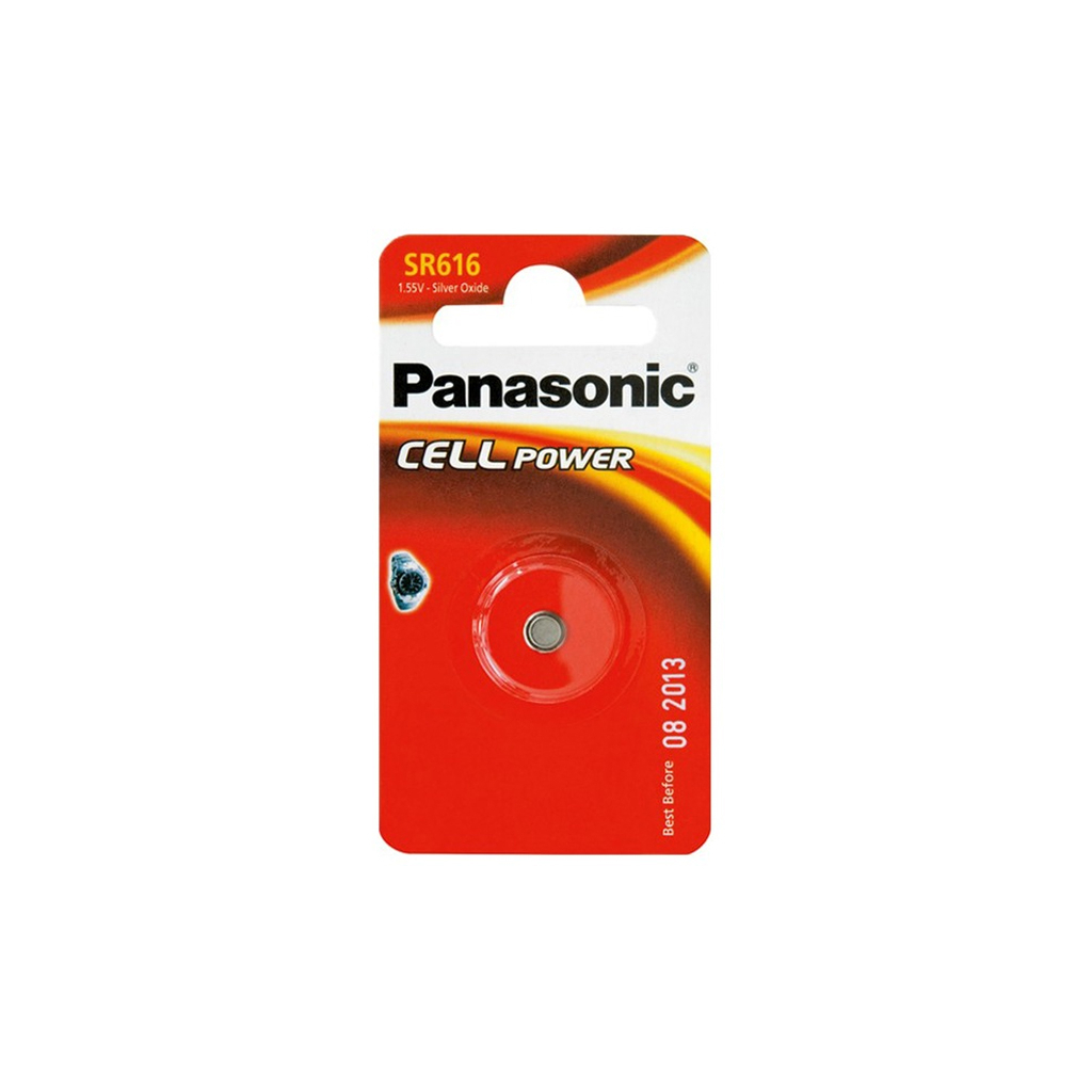 Батарейка Panasonic SR616 * 1 Silver Oxide (SR-616EL/1B) - изображение 1