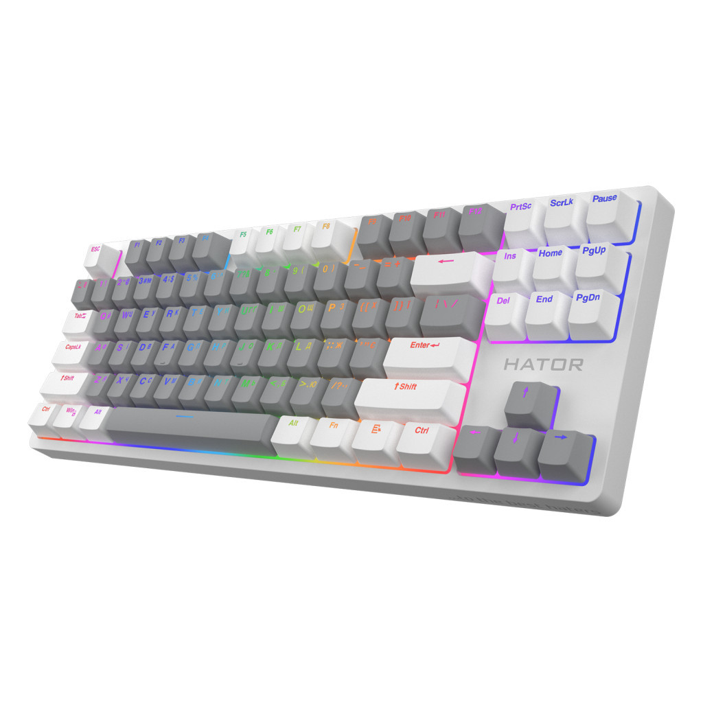Клавіатура Hator Rockfall 2 Mecha Signature Edition USB White/Grey/White (HTK-521-WGW) - зображення 2
