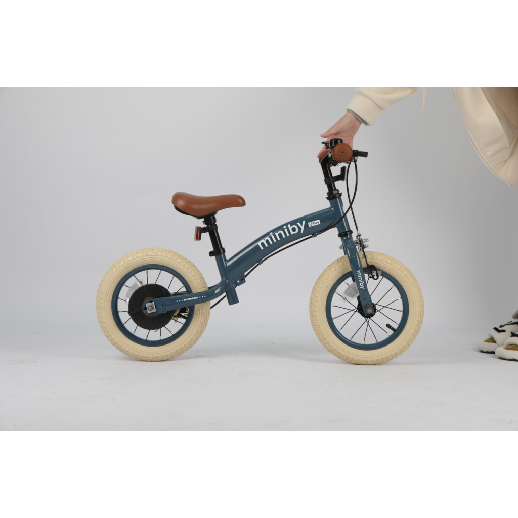 Дитячий велосипед QPlay Miniby 3 в1, біговел 12", Grey-Blue (CB02MiniBy12Grey-Blue) - зображення 8