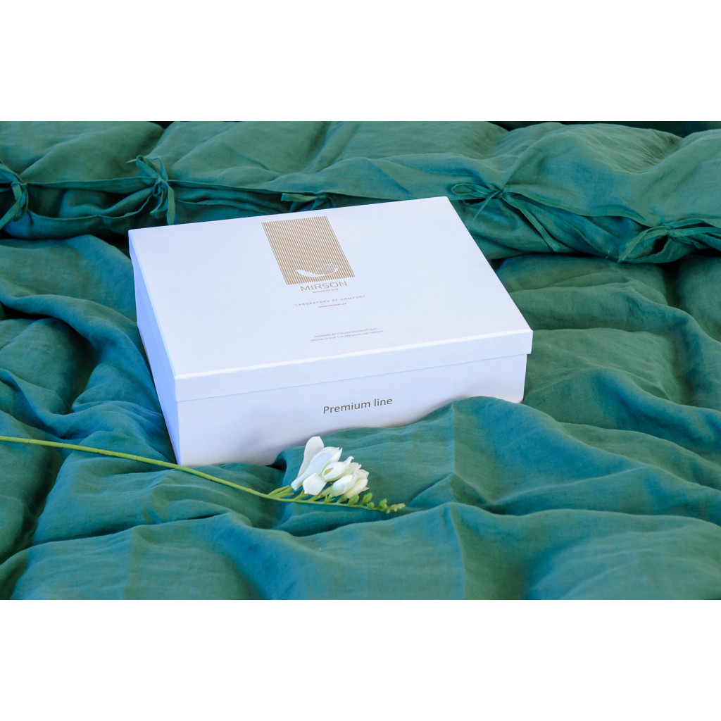 Постільна білизна MirSon Льон Green Apple 143х210 (2200005370742) - изображение 8