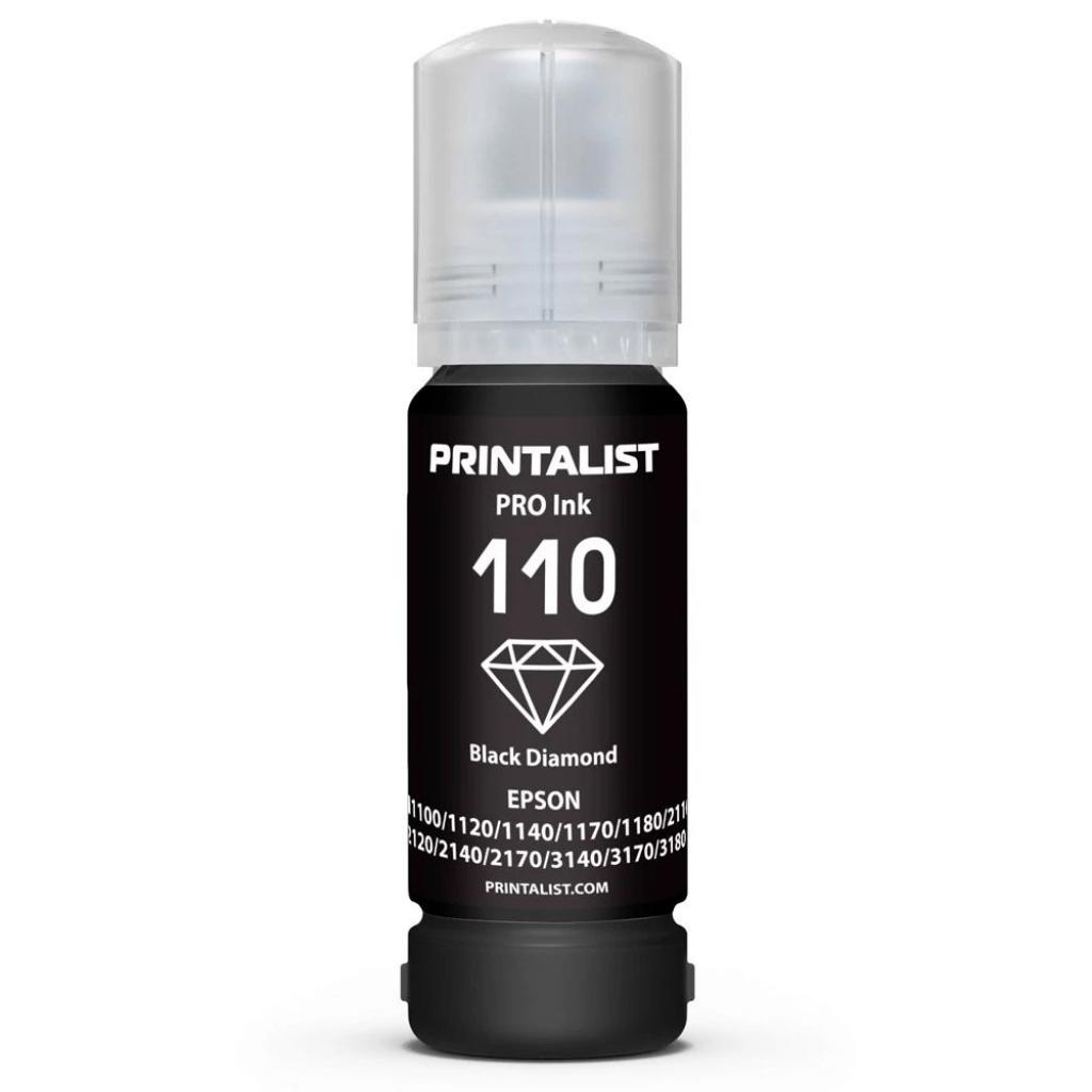 Чорнило Printalist Epson M1100/M1120 70г Black Pigment (PL110BP) - зображення 1