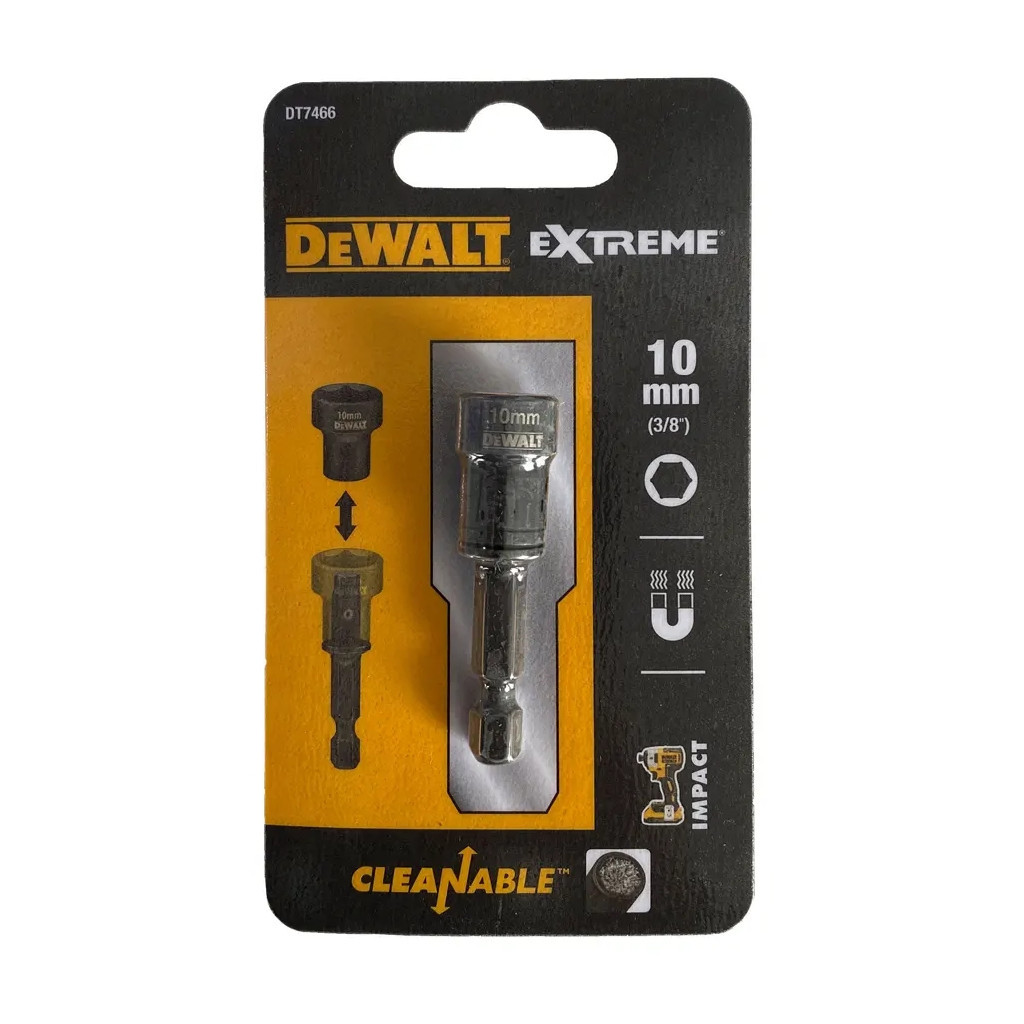 Головка магнітна DeWALT магнітна EXTREME IMPACT знімна, 1/4"х10 мм (DT7466) - зображення 1