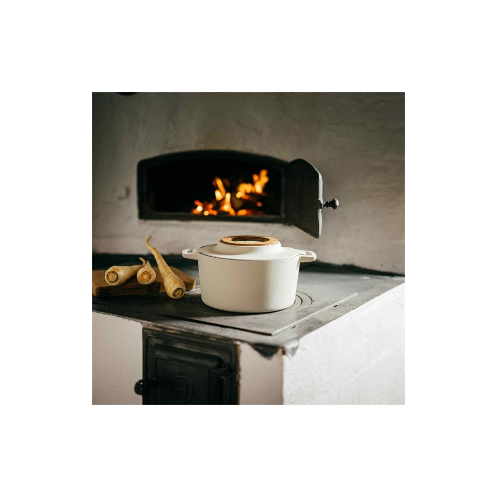 Каструля Fiskars Norden Limited Colour Edition чавунна 4 л колір береза (1071127) - зображення 8