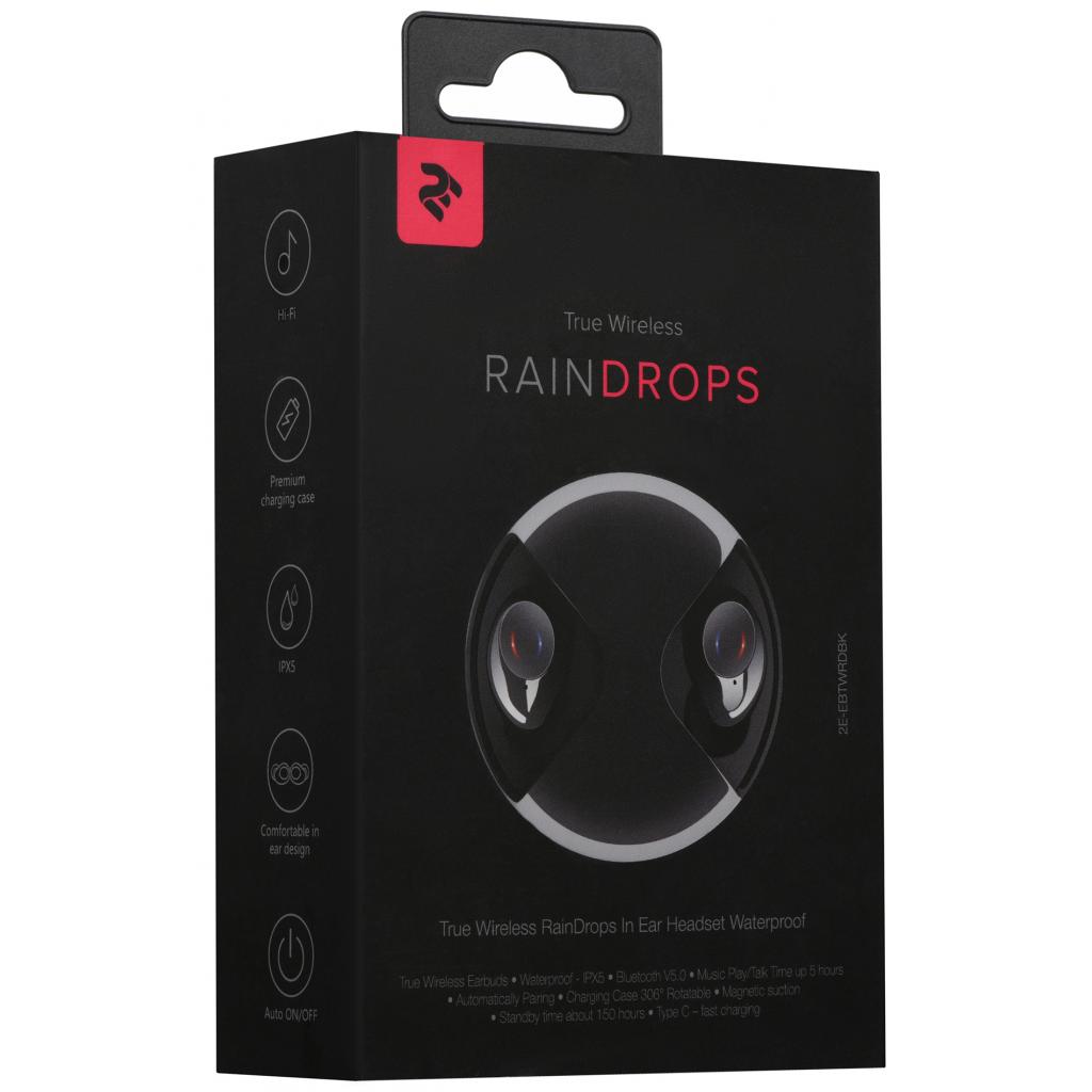 Навушники 2E RainDrops Light True Wireless Waterproof Mic Black (2E-EBTWRDLBK) - зображення 5