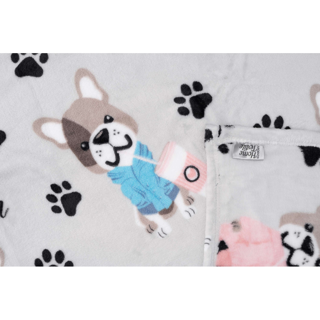 Плед Ardesto Flannel бульдоги 160х200 см (ART0112PB) - изображение 10