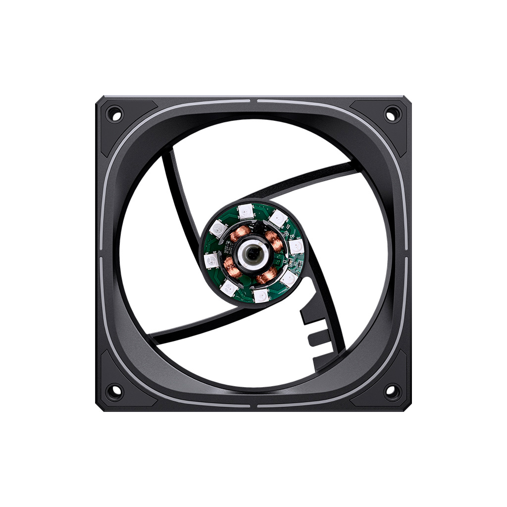 Кулер до корпусу JONSBO FR-505BR Reverse ARGB Black - зображення 11