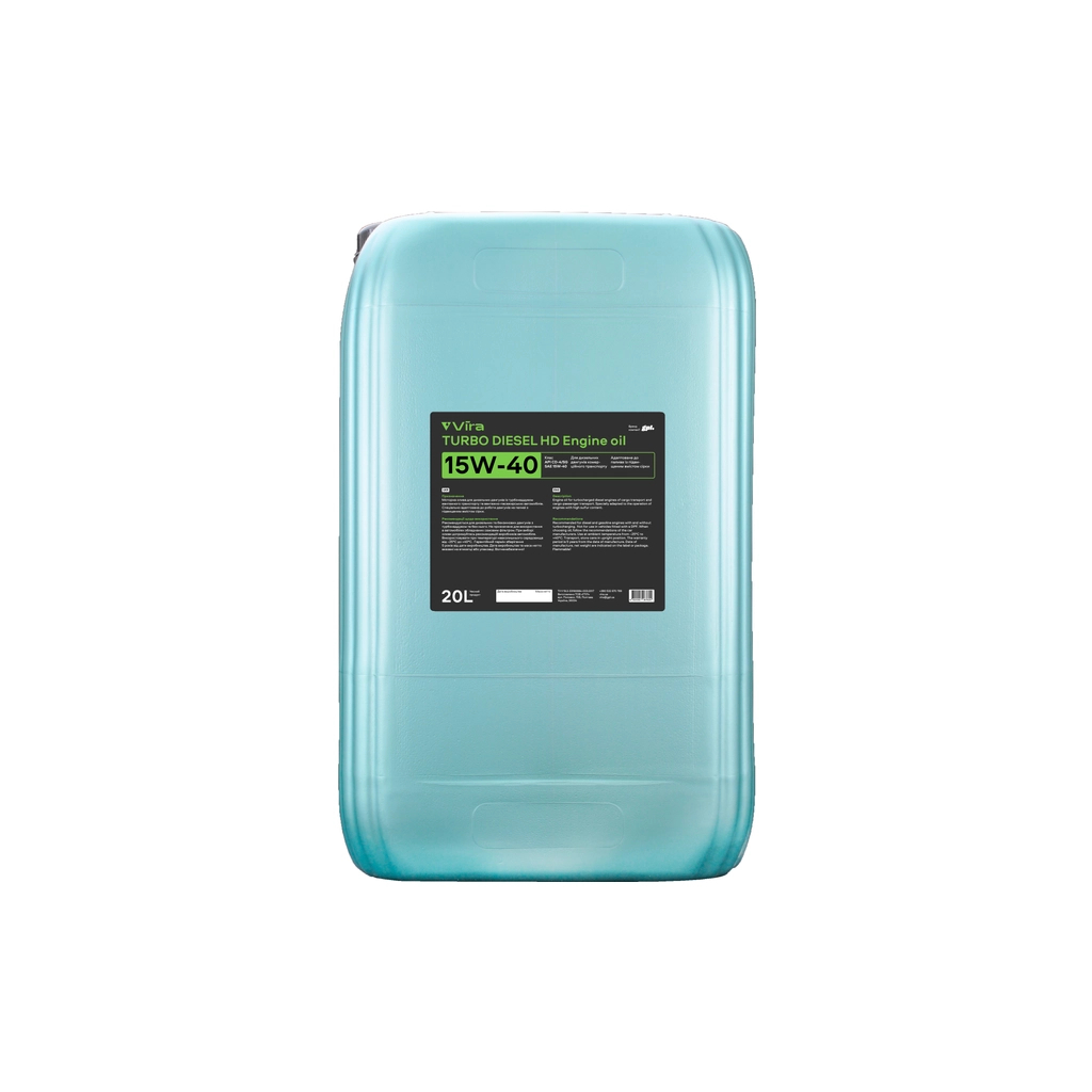 Моторна олива VIRA Turbo Diesel HD CD 15W-40 20 л (VI0395) - зображення 1